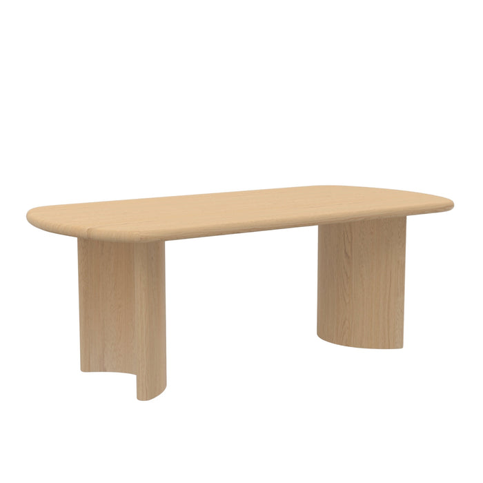Alpine Furniture Gabrielle Dining Table, Light Oak