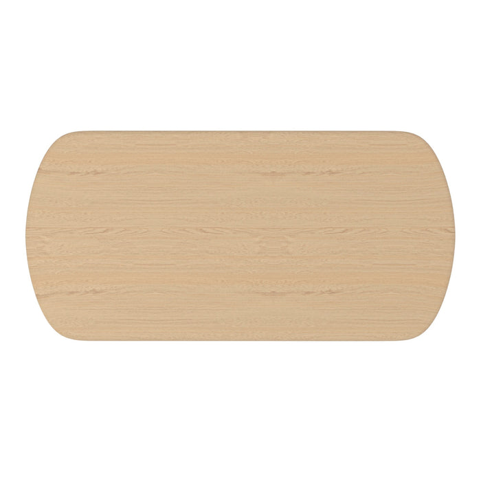 Alpine Furniture Gabrielle Dining Table, Light Oak