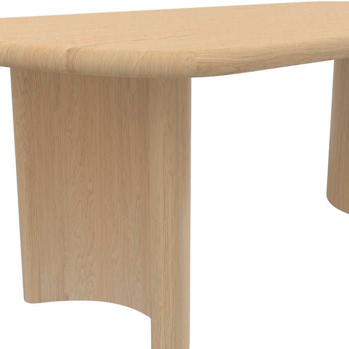Alpine Furniture Gabrielle Dining Table, Light Oak