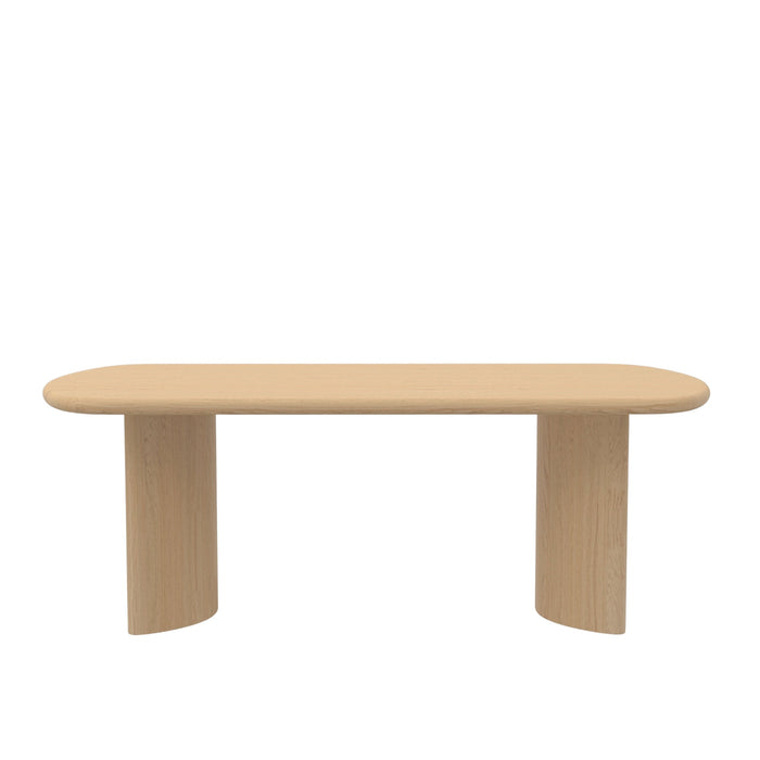 Alpine Furniture Gabrielle Dining Table, Light Oak