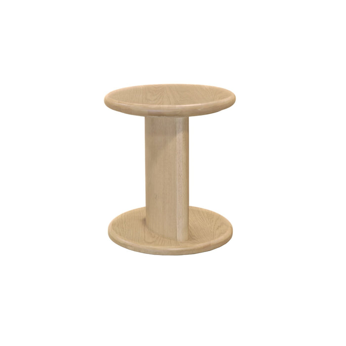 Alpine Furniture Cleo Gabrielle End Table, Light Oak