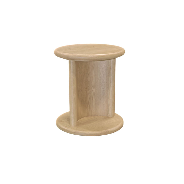 Alpine Furniture Cleo Gabrielle End Table, Light Oak