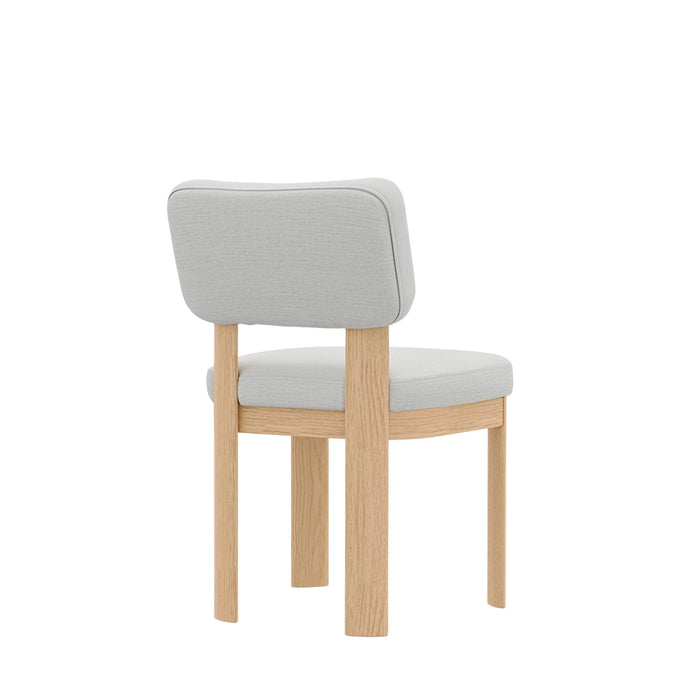 Alpine Furniture Cleo Gabrielle Side Chairs, Light Oak (Set of 2)