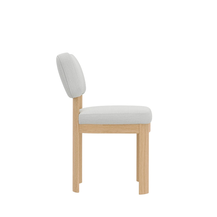 Alpine Furniture Cleo Gabrielle Side Chairs, Light Oak (Set of 2)