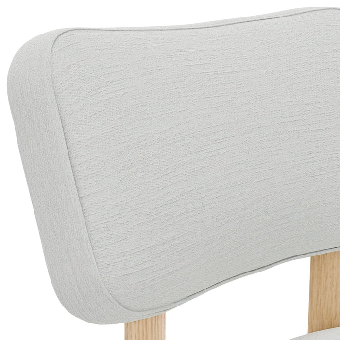 Alpine Furniture Cleo Gabrielle Side Chairs, Light Oak (Set of 2)