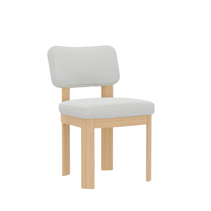 Alpine Furniture Cleo Gabrielle Side Chairs, Light Oak (Set of 2)