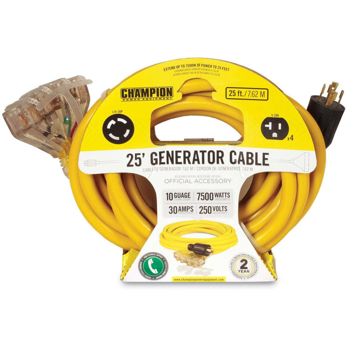 Champion 48036 25FT Generator Cord - Side View