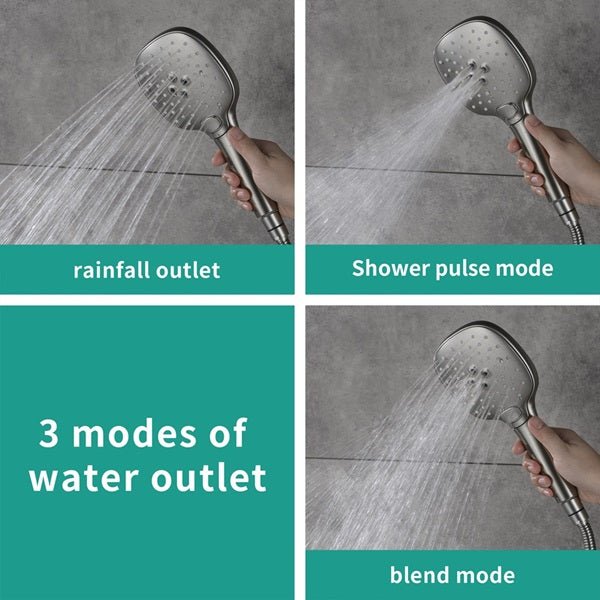 Cascada Showers Genoa 16"x36" Brushed Nickel Music LED Digital Shower System By Cascada Shower - Lifestyle View