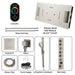 Cascada Showers Genoa 16"x36" Brushed Nickel Music LED Digital Shower System By Cascada Shower - Close-Up