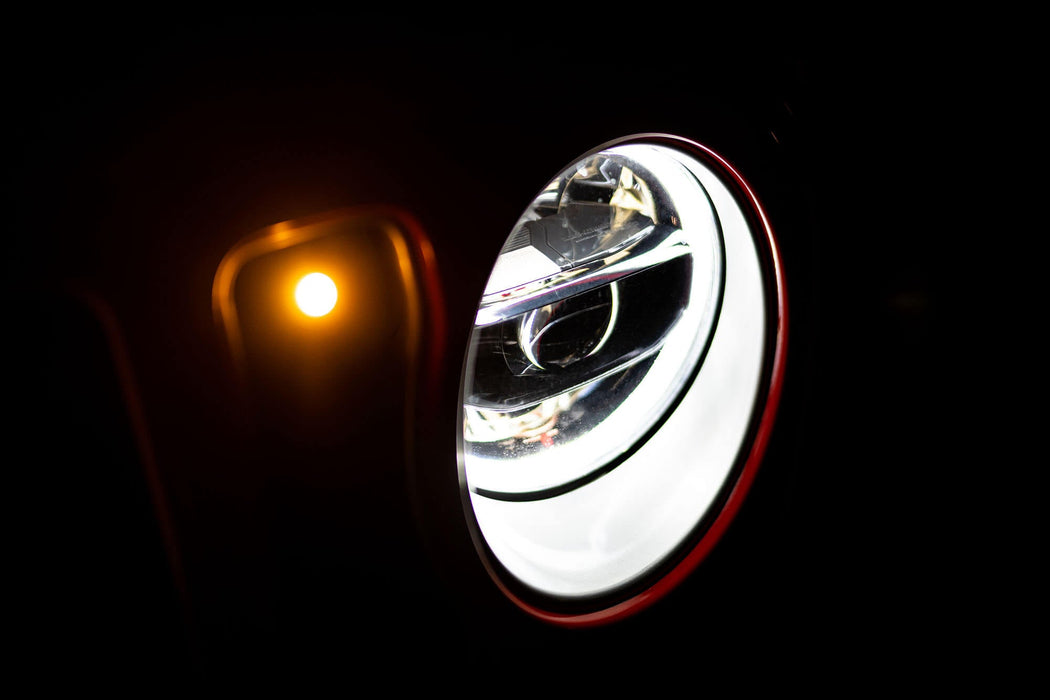 DV8 Offroad 2018-2026 Jeep Wrangler JL & Gladiator JT LED Headlights Chrome – image 10 of 16