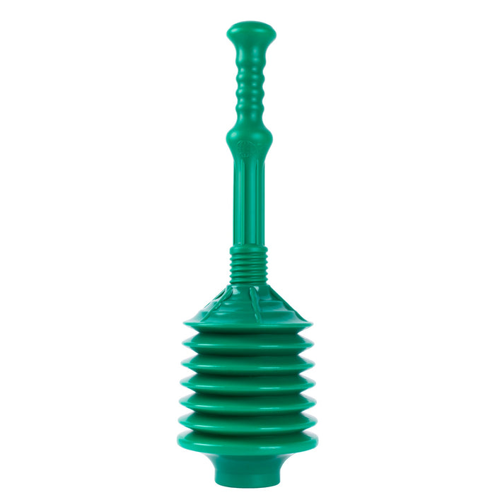 Utility-Sink.com Bellows Accordion Toilet Plunger (Green) - Main Product Image