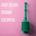 Utility-Sink.com Bellows Accordion Toilet Plunger (Green) - Alternate View
