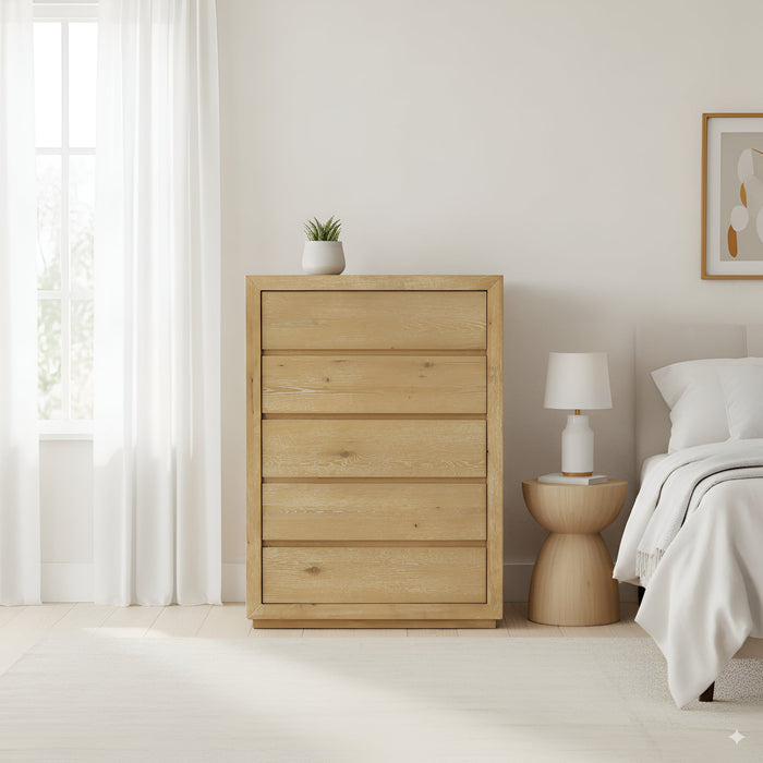 Alpine Furniture Cleo Harper Five Drawer Chest