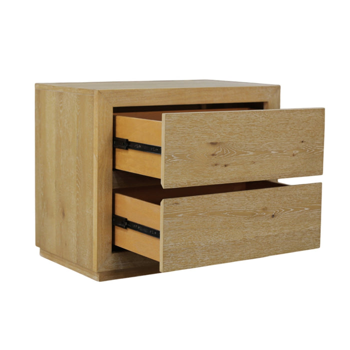 Alpine Furniture Cleo Harper Two Drawer Nightstand