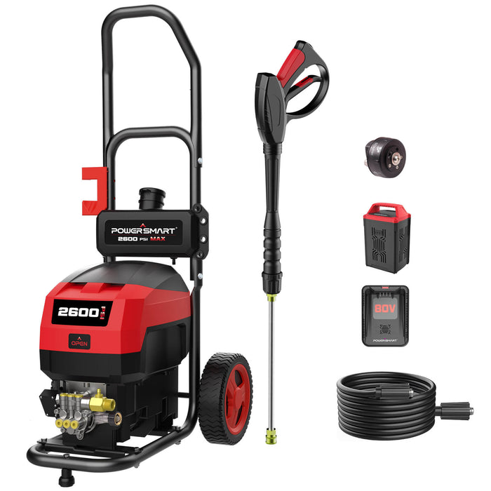PowerSmart 80V 2600PSI 1.2 GPM Cordless Pressure Washer HB2840