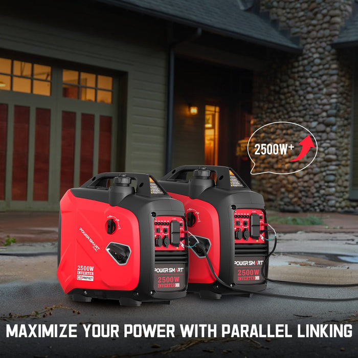 2500W inverter Gas Generator w/ CO Alert HB5020-W