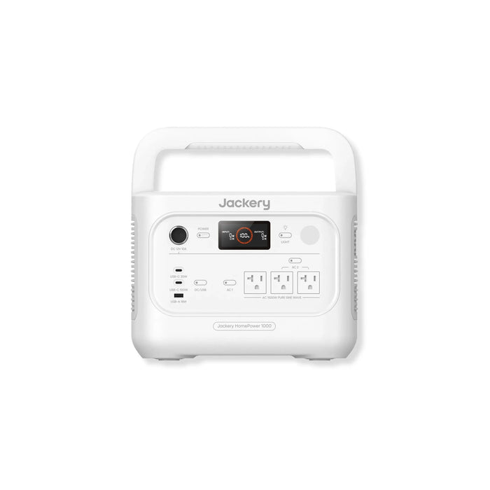 Jackery HomePower 1000 v2 White Portable Power Station front view