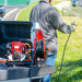 1.6HP Skid Sprayer Barrel Mount Only with Honda GX35 100ft Hose and 500 PSI Pump for Pest Control - control panel detail