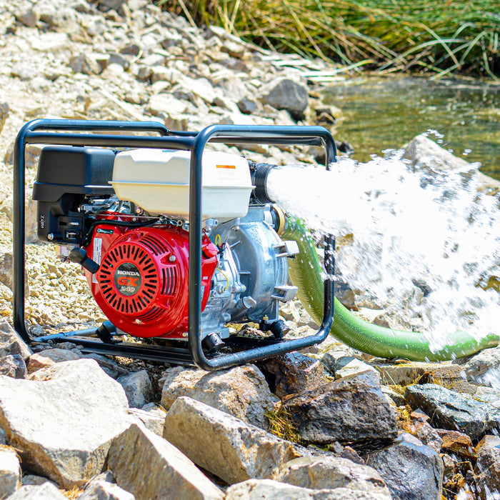 Tomahawk Power 3 Inch Trash Water Pump 375 GPM 8 HP GX270 powered by Honda Portable Utility - Alternate View