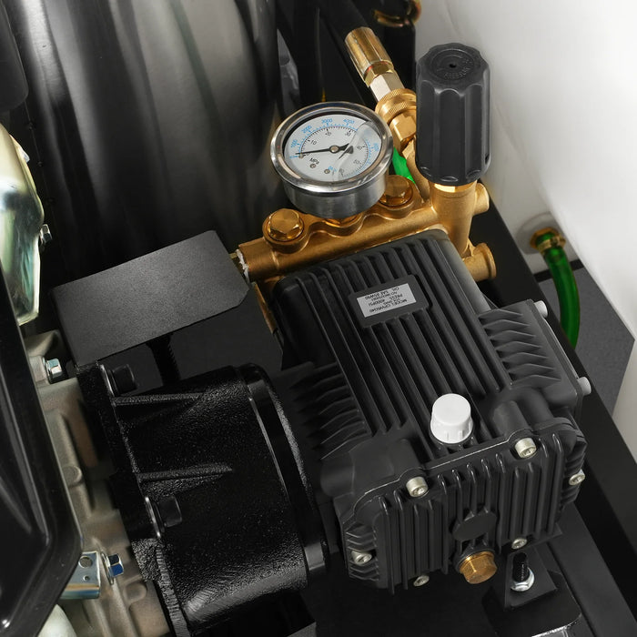 4000 PSI 4 GPM KOHLER E-Start Engine Hot Water Pressure Washer Skid Mounted with 175 Gal Tank,  HPW40KT
