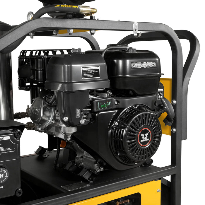 4000 PSI 4 GPM 15 HP ZONSEN E-Start Gas Engine Hot Water Pressure Washer with Hose Reel,  HPW40D
