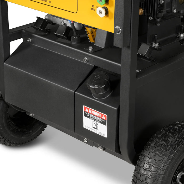 4000 PSI 4 GPM 15 HP ZONSEN E-Start Gas Engine Hot Water Pressure Washer with Hose Reel,  HPW40D