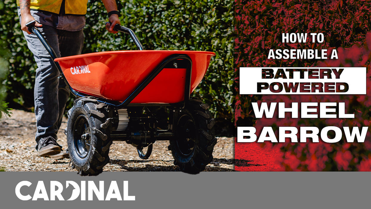 Tomahawk Power Electric Utility Cart 40V Battery-Powered Wheelbarrow 570-lb. Bucket Capacity - Close-Up