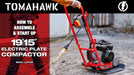 Tomahawk Power 2 HP Electric Vibratory Plate Compactor Tamper for Gravel Soil Compaction - Detail View 3