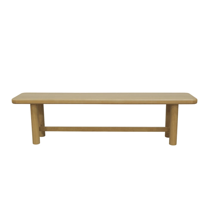 Alpine Furniture Cleo Hudson Dining Bench, Light Oak