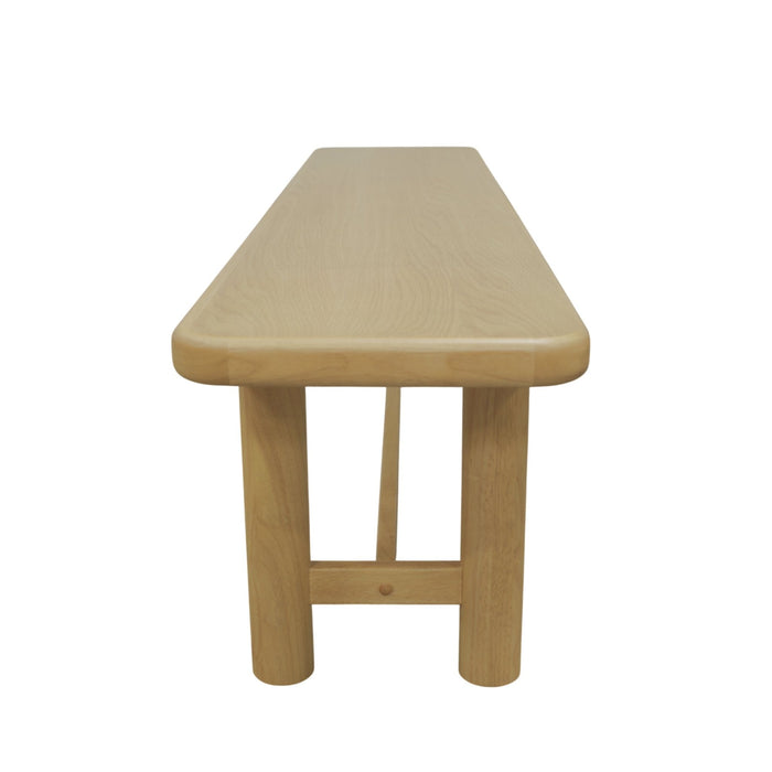 Alpine Furniture Cleo Hudson Dining Bench, Light Oak