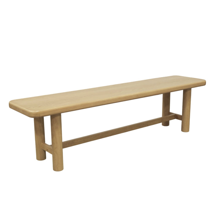 Alpine Furniture Cleo Hudson Dining Bench, Light Oak