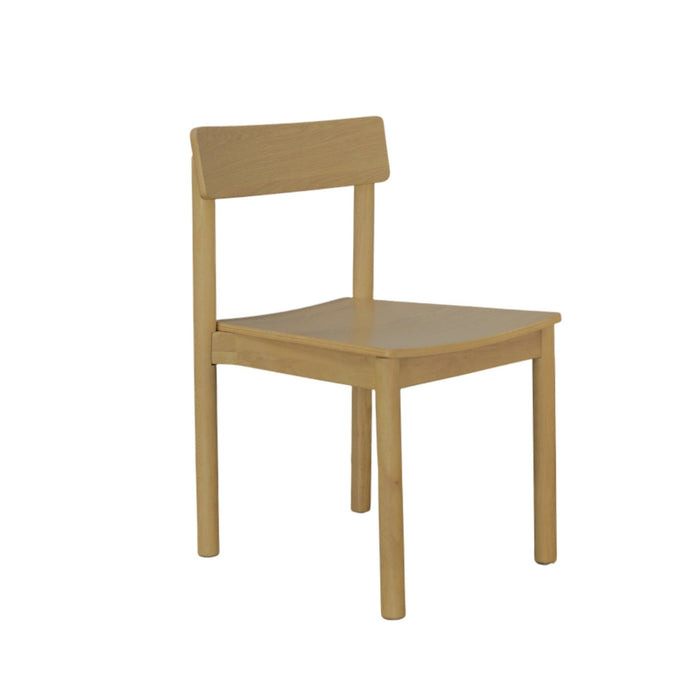 Alpine Furniture Cleo Hudson Side Chairs, Light Oak
