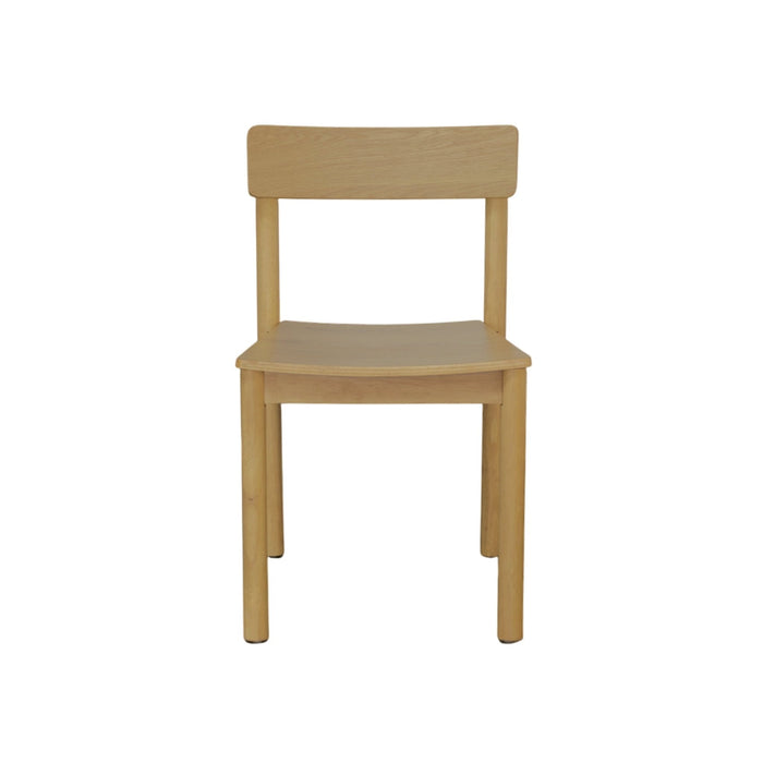 Alpine Furniture Cleo Hudson Side Chairs, Light Oak