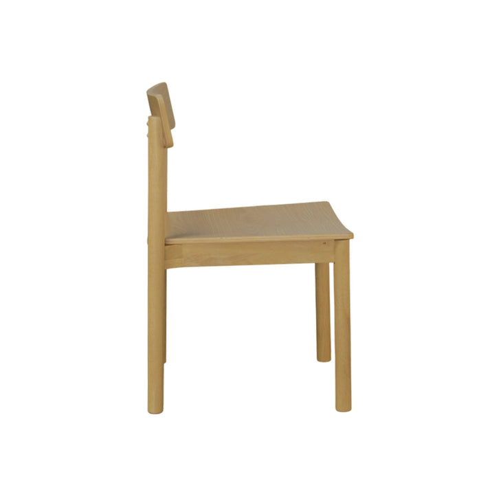 Alpine Furniture Cleo Hudson Side Chairs, Light Oak