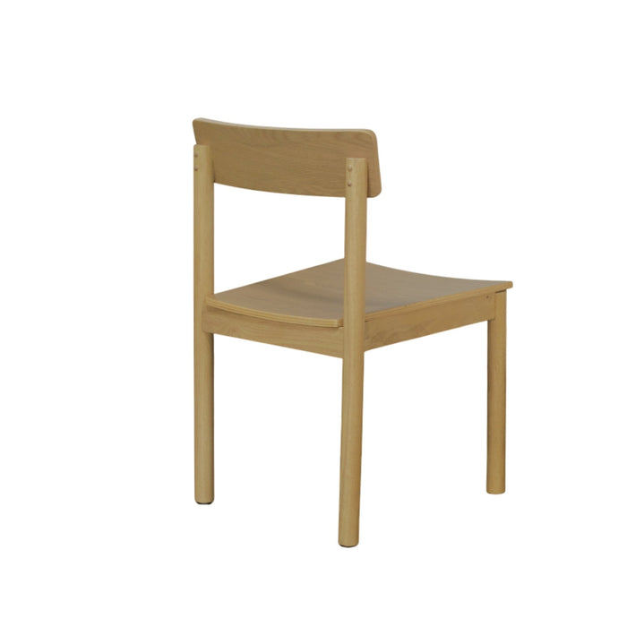 Alpine Furniture Cleo Hudson Side Chairs, Light Oak