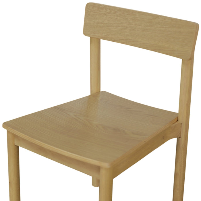Alpine Furniture Cleo Hudson Side Chairs, Light Oak