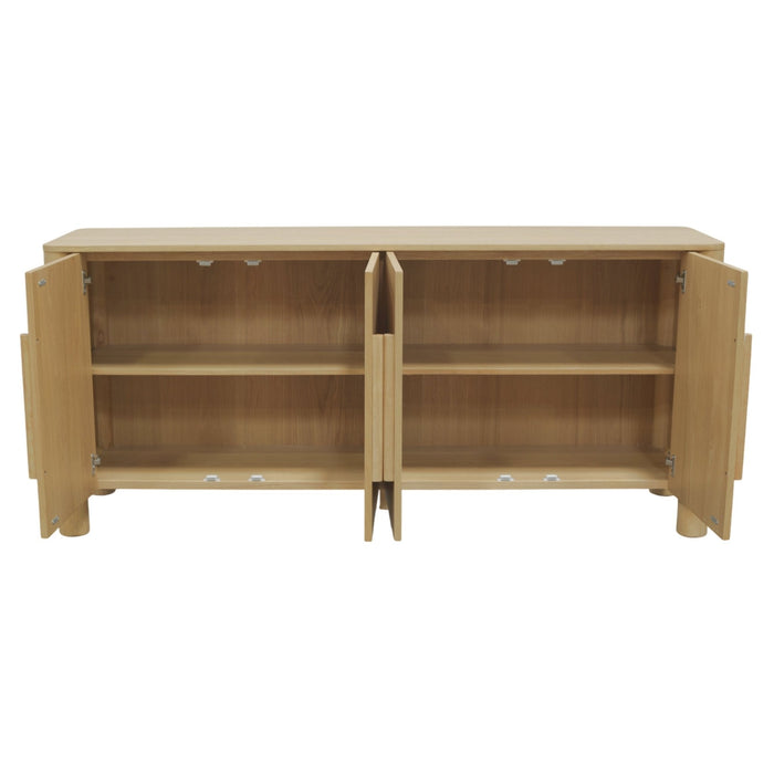 Alpine Furniture Cleo Hudson Sideboard, Light Oak