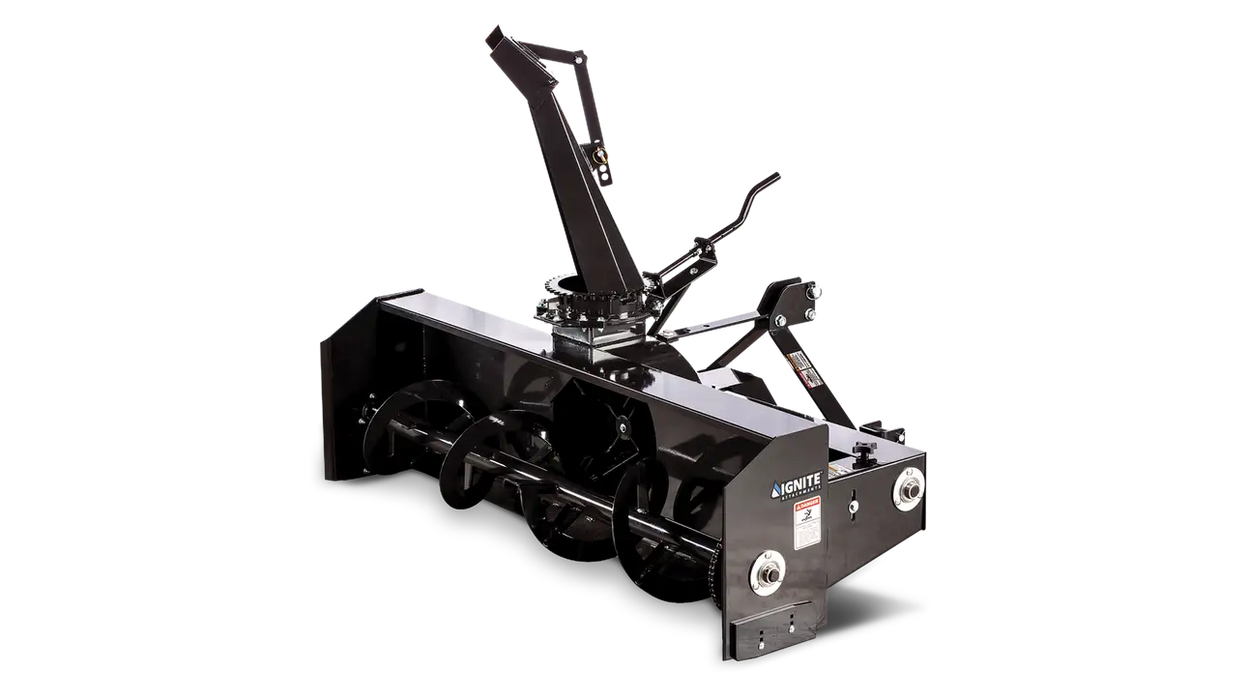 Ignite Attachments 3-Point Snow Blower | Model 60SB | Overall Width 64" | Working Width 60" | Horsepower 15-35 HP | For Tractors