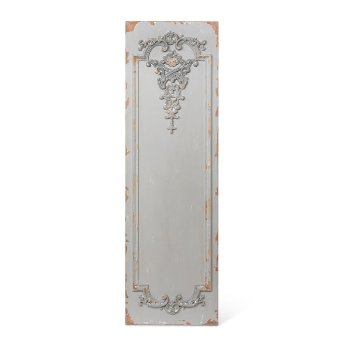 Park Hill Collection Aged Grey Wall Panel - Distressed Slate Finish, Art Nouveau Design for Stunning... - Detail View