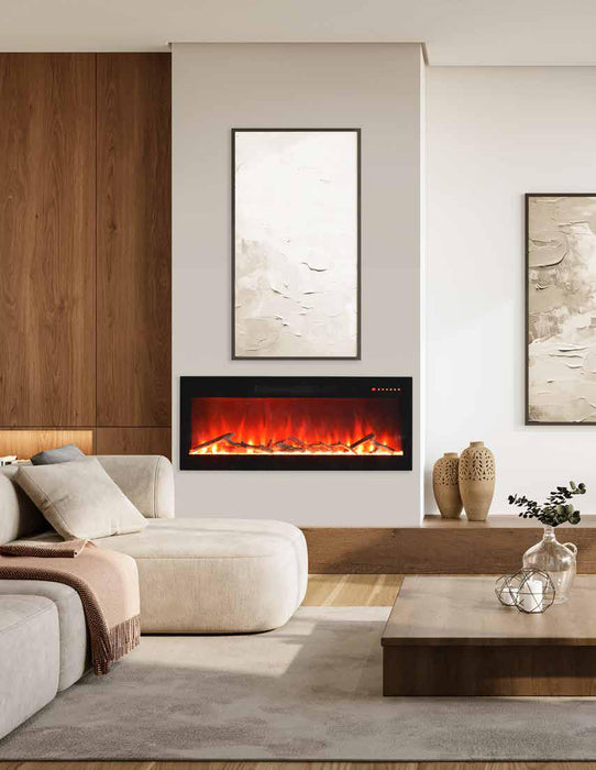 50" Electric Fireplace 80050FI - side view