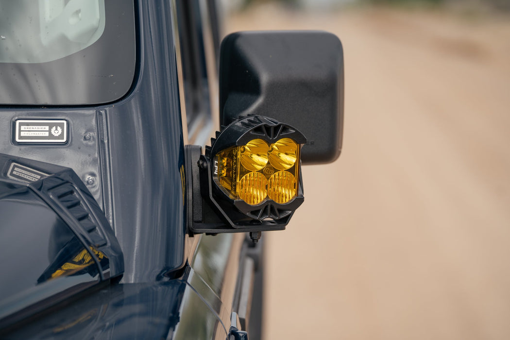 Rago Fabrication 2023-2026 INEOS Grenadier & Quartermaster Ditch Light Brackets – installed on vehicle, image 6 of 13