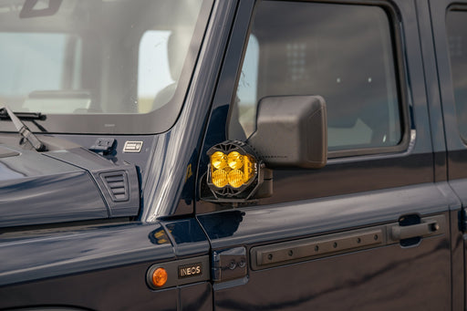 Rago Fabrication 2023-2026 INEOS Grenadier & Quartermaster Ditch Light Brackets – installed on vehicle, image 2 of 13