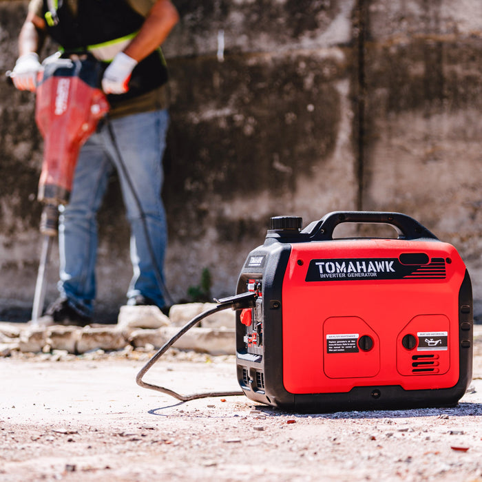 Tomahawk Power 3000 Watt Inverter Generator Super Quiet Portable Gas Power Professional Use - Camo Special Edition -...