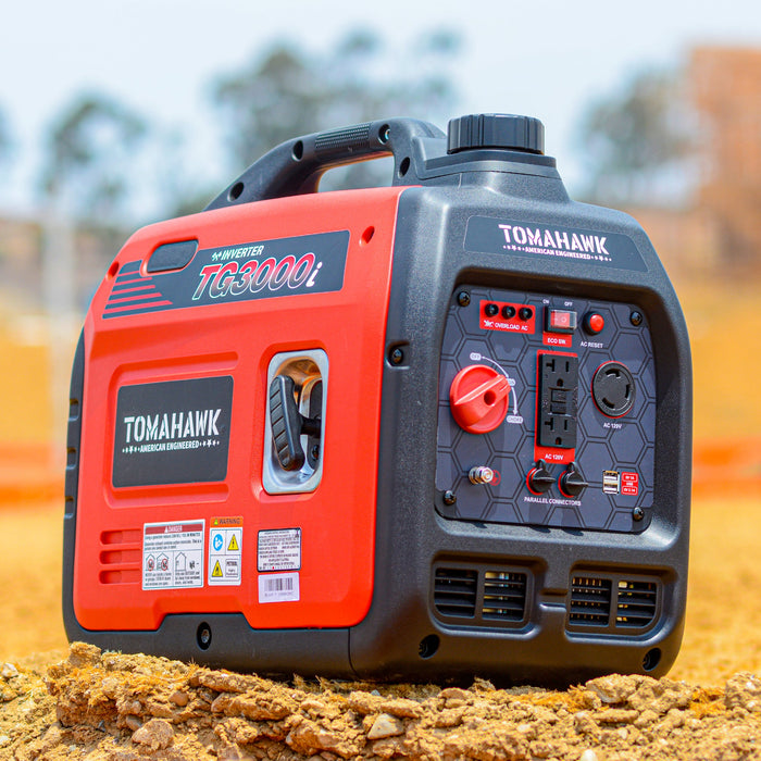 Tomahawk Power 3000 Watt Inverter Generator Super Quiet Portable Gas Power Professional Use - Product Image 12