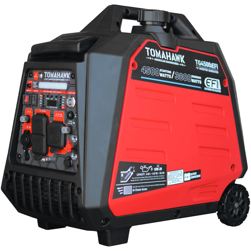 Tomahawk Power 4500 Watt Inverter Generator Electronic Fuel Injection EFI Super Quiet Portable Gas Power Professional Use...