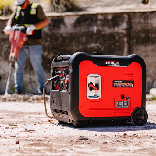 Tomahawk Power 5500 Watt Inverter Generator Super Quiet Portable Gas Power Professional Use - Alternate View