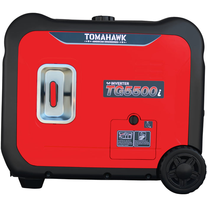 Tomahawk Power 5500 Watt Inverter Generator Super Quiet Portable Gas Power Professional Use - Product Image 10