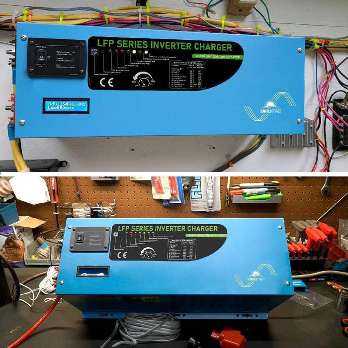 Green Vista Living Sungold Power 2000W DC 12V Pure Sine Wave Inverter With Charger - Installation View