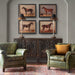 Park Hill Collection Dudley Buffet Lamp - Elegant Distressed Rust Finish, Antique White Metal... Home Decor - Lifestyle View