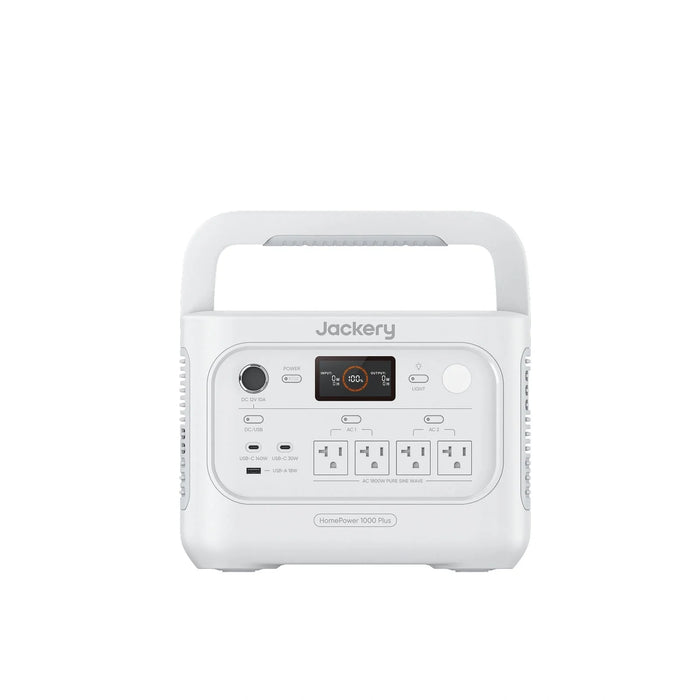 Jackery HomePower 1000 Plus v2 White portable power station front view